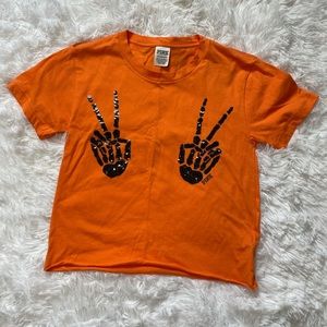 VS Pink Squad Ghouls Halloween Crop Top